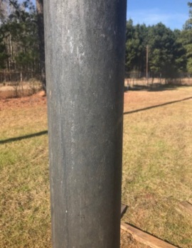 Close-up of the surface of a Heveatek composite pole sample