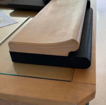 Profile of layered Heveatek product samples